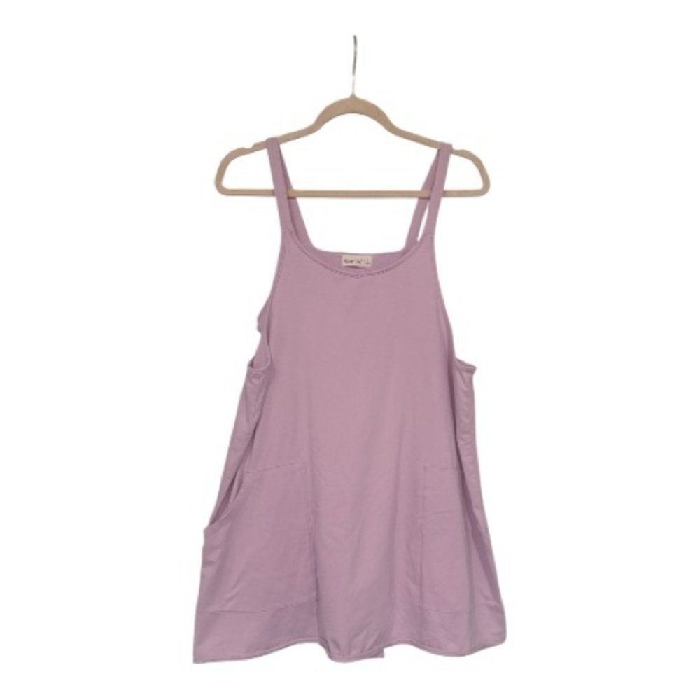 New In | Lavender V-Neck Mini Dress w/romper​​